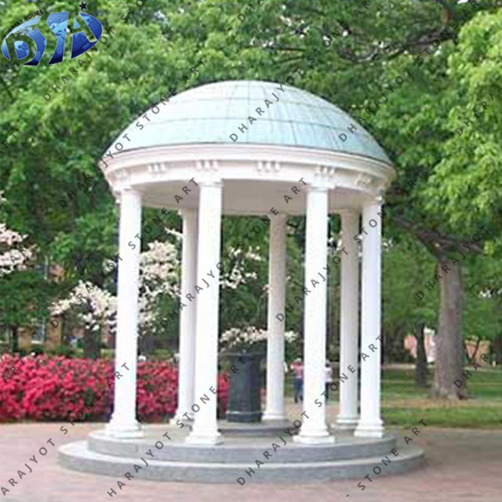 Outdoor European Classical Marble Garden Gazebo