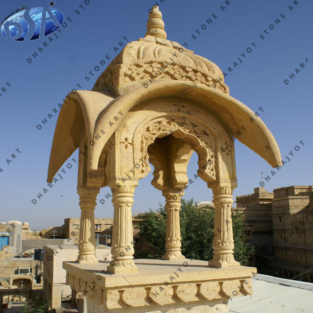 Outdoor Yellow Sandstone Gazebo