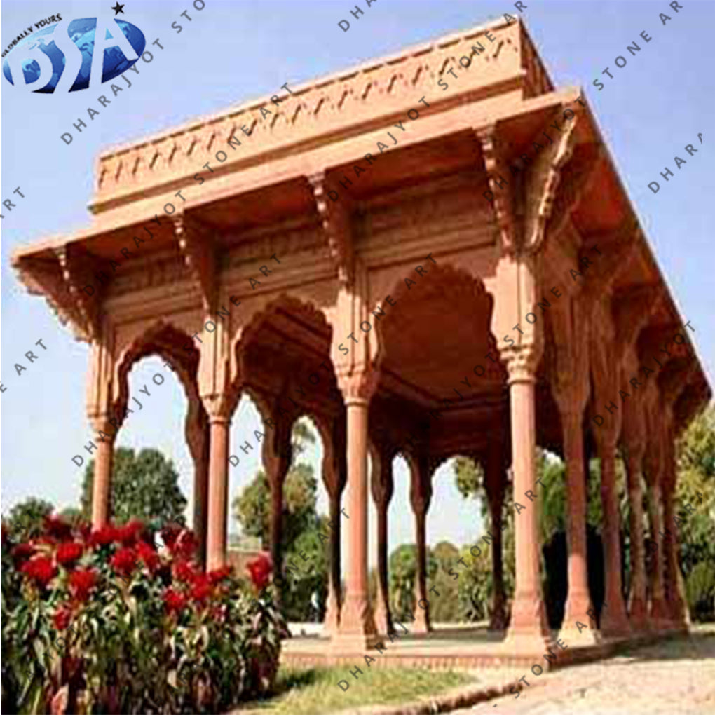 Red Antique Sandstone Big Gazebo