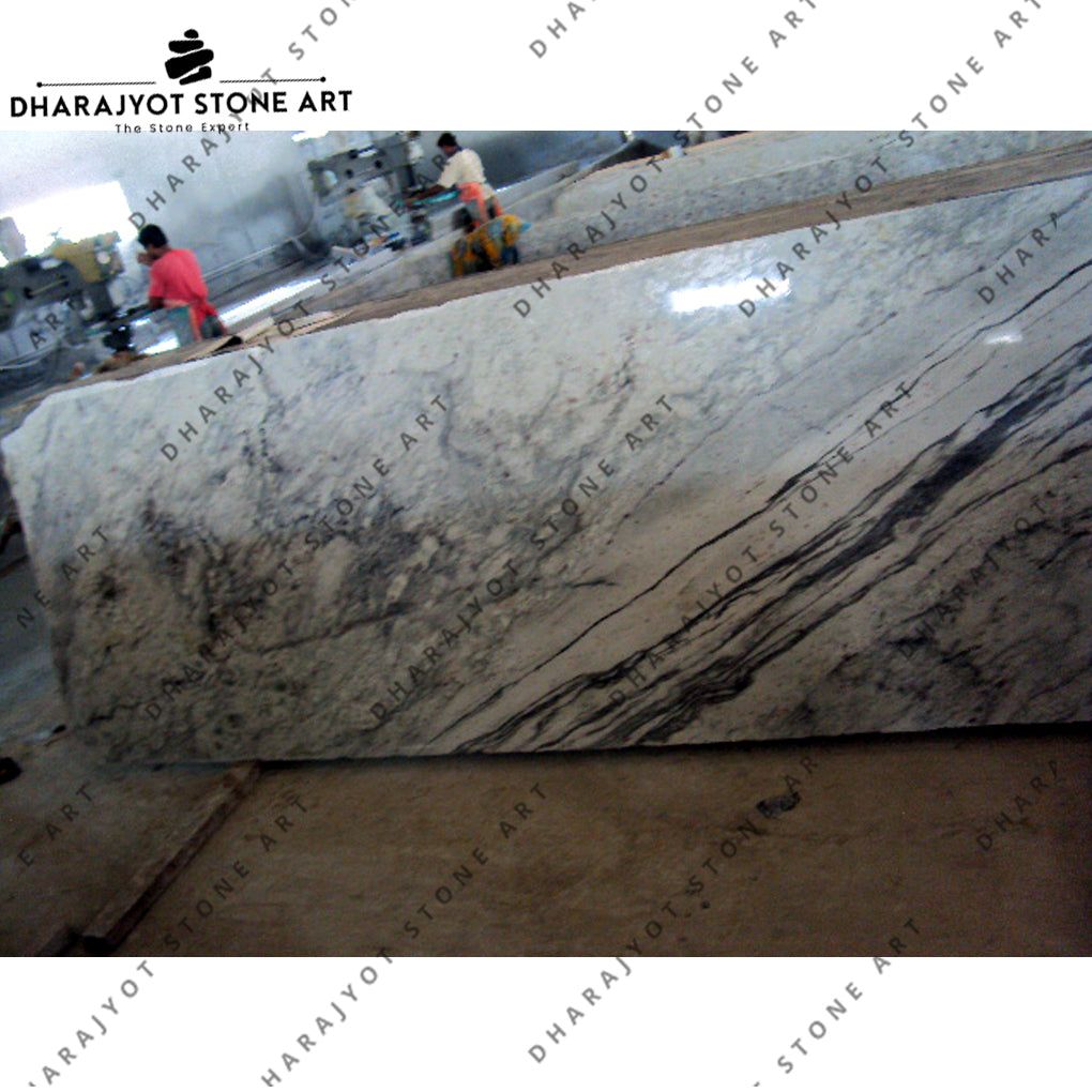 River White Granite Slab