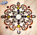 White Antique Marble Inlay Flooring