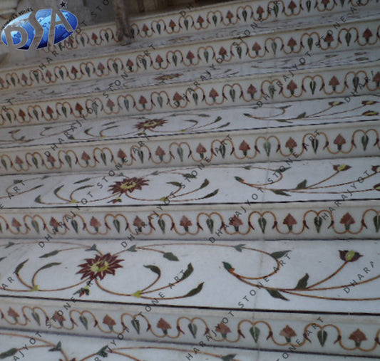 Marble Inlay Stairs