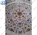 White Marble Lapis Inlay Flooring