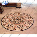 Round Marble Inlay Flooring White Marble Stone Inlaid Flooring Patterns