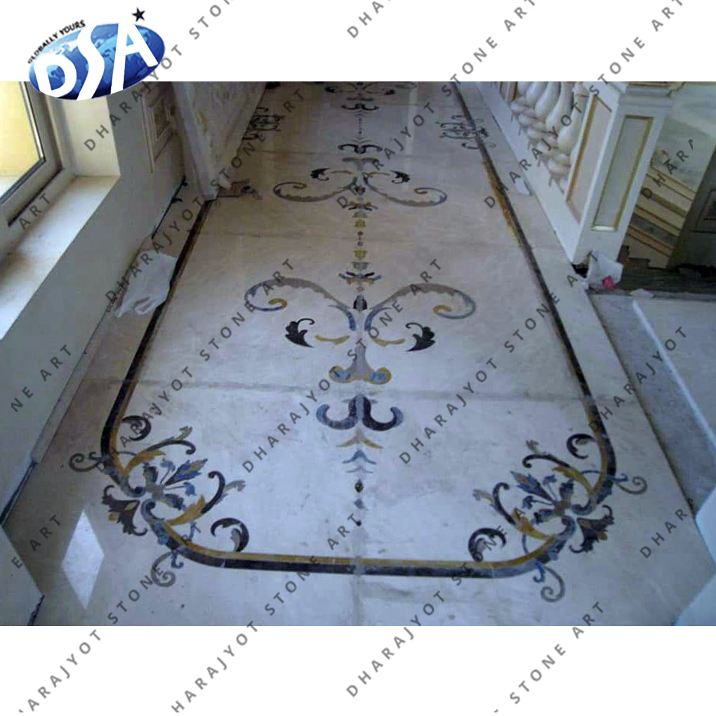 marble stone inlay flooring design italian marble tile waterjet medallion floor patterns