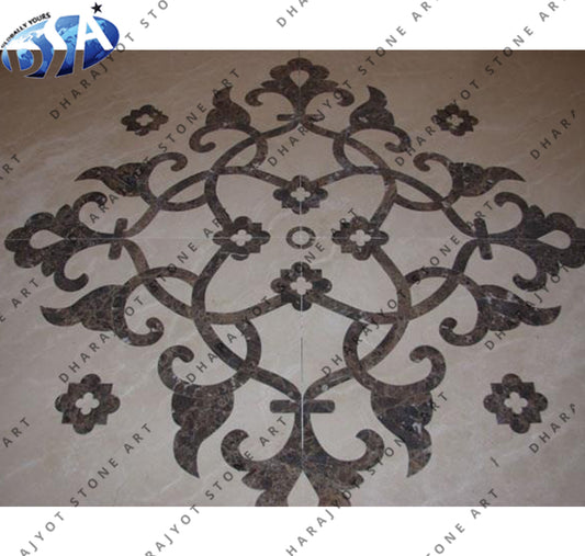 Natural Marble Stone Inlay Flooring