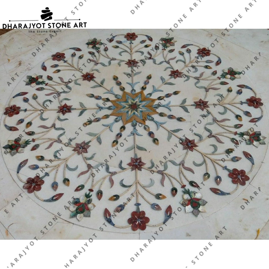 New Design Marble Decorative Stone Inlay Flooring – Dharajyot Stone Art
