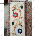 Rectangular Shape White Marble Inlay Border