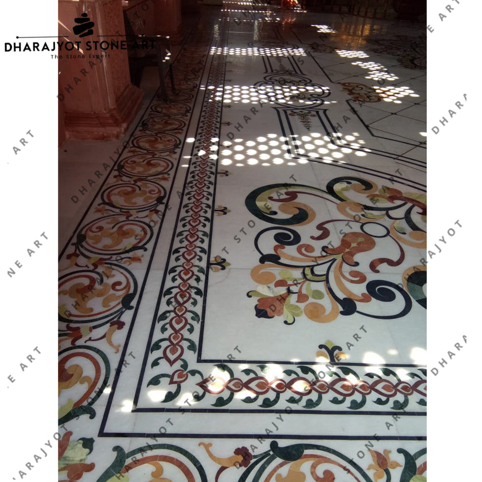 Marble inlay flooring manufacturers & suppliers in India – Dharajyot ...