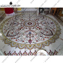 Modern European Living Room Waterjet Medallion Marble Inlay Flooring
