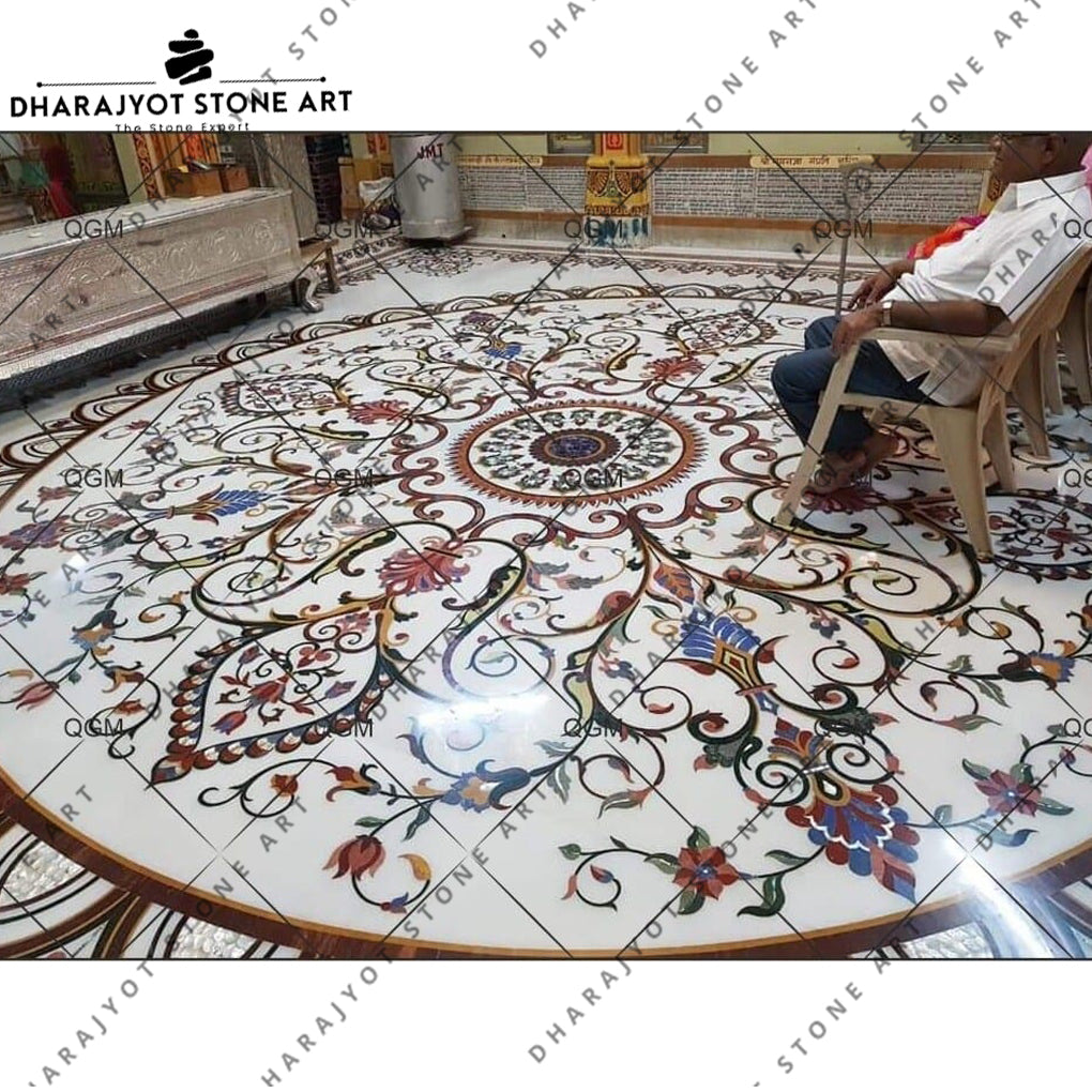 Marble inlay flooring manufacturers & suppliers in India – Dharajyot ...