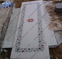 Italian White Marble Inlay Flooring