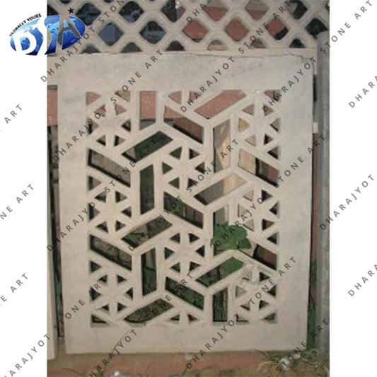 White Marble Decorative Window Jali