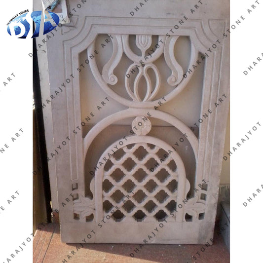 Dholpur White Sandstone Jali