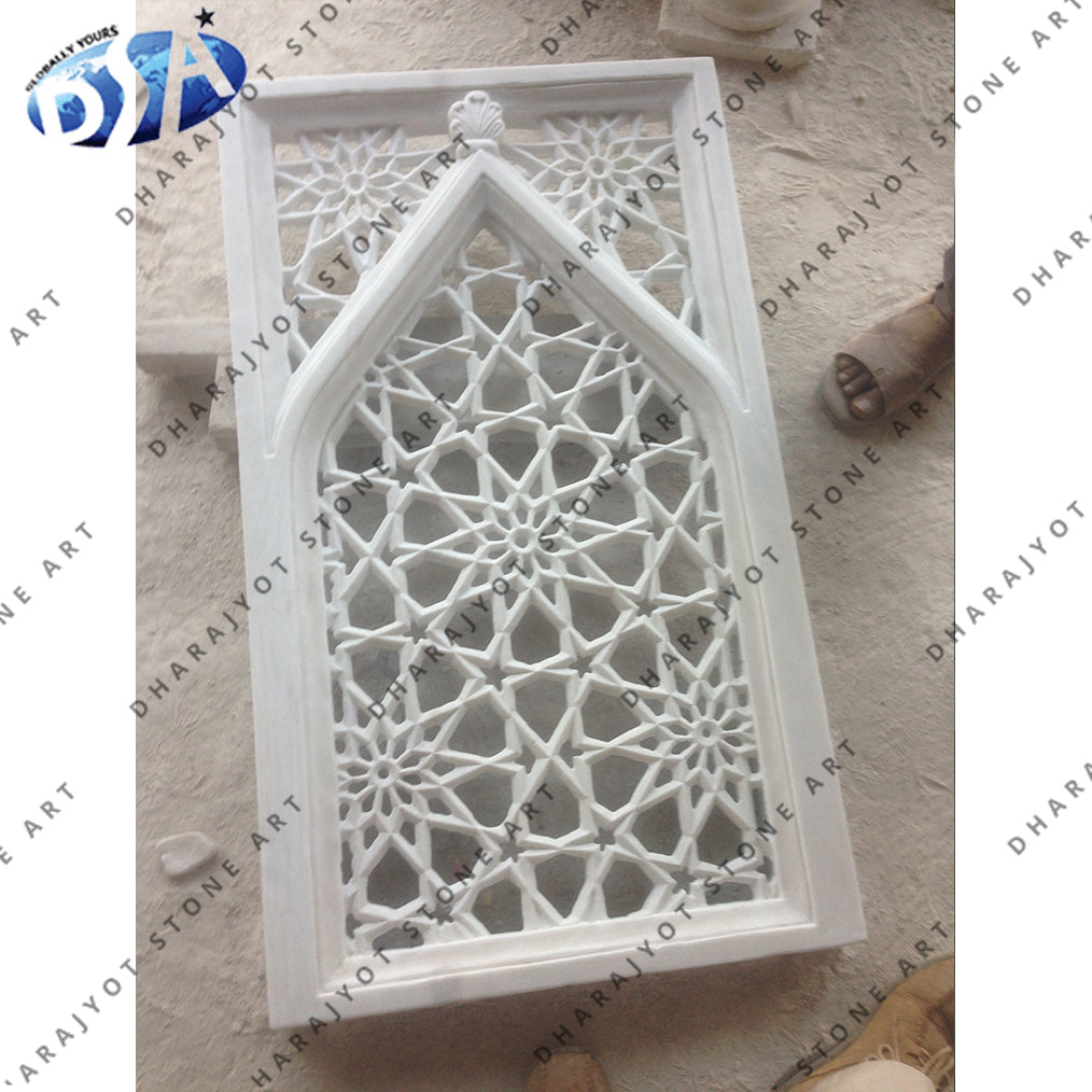 White Sandstone Islamic Window Jali