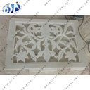 Indoor Traditional Square White Marble Jali