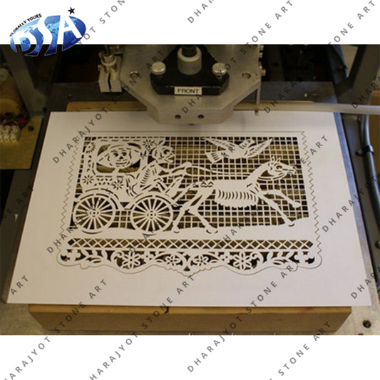 Marble Stone CNC Laser Cutting Window Jali Design