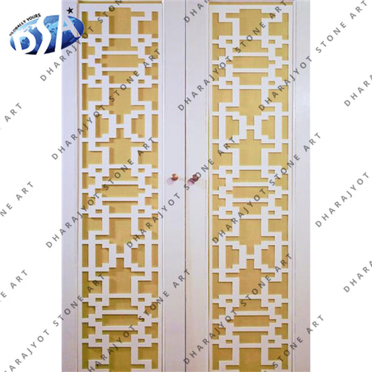 Home Main Gate Interior Marble Stone Jali