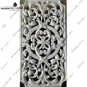 Home And Hotel Usage White Hand Carved Marble Jali