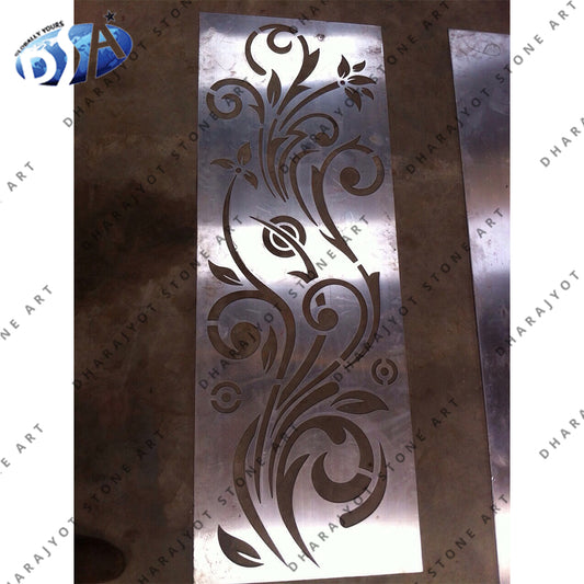 Leaf Pattern Laser Cutting Sandstone Jali