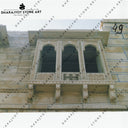 Yellow Sandstone Carved Jharokha