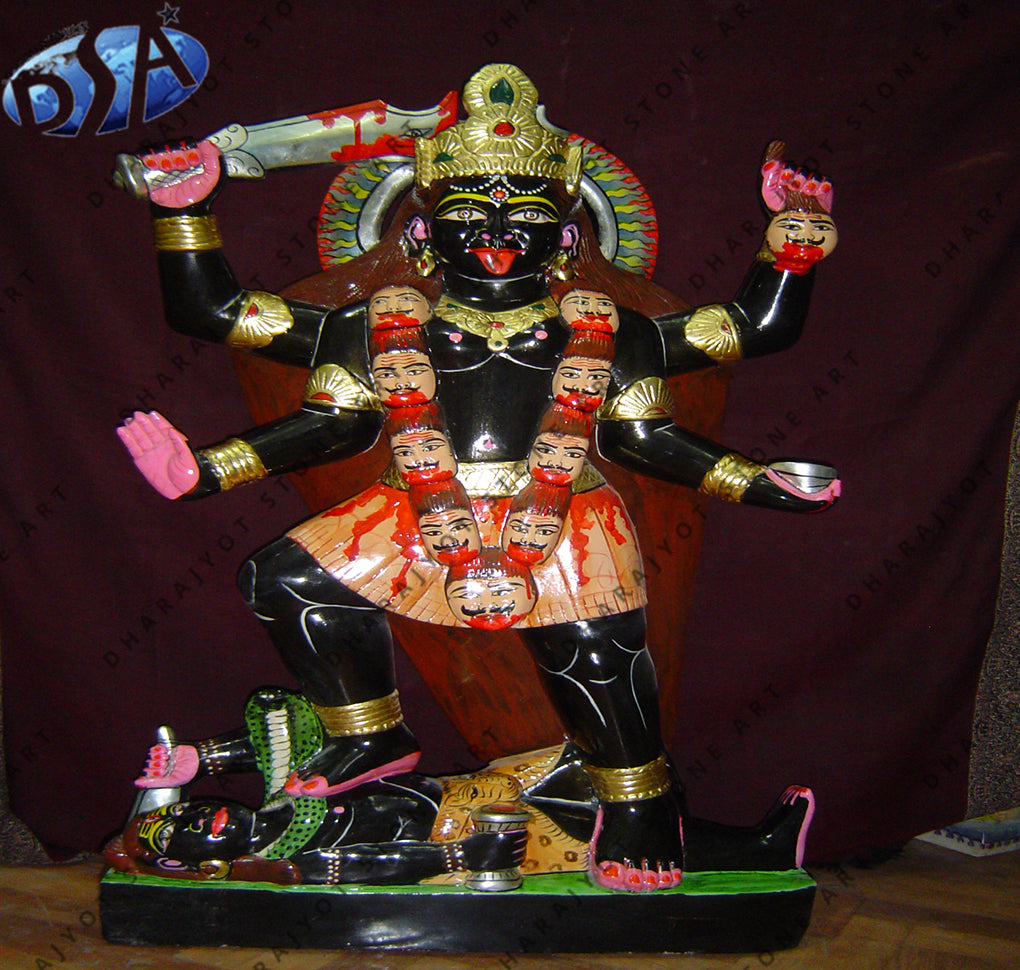 Black Marble Kali Mata Statue