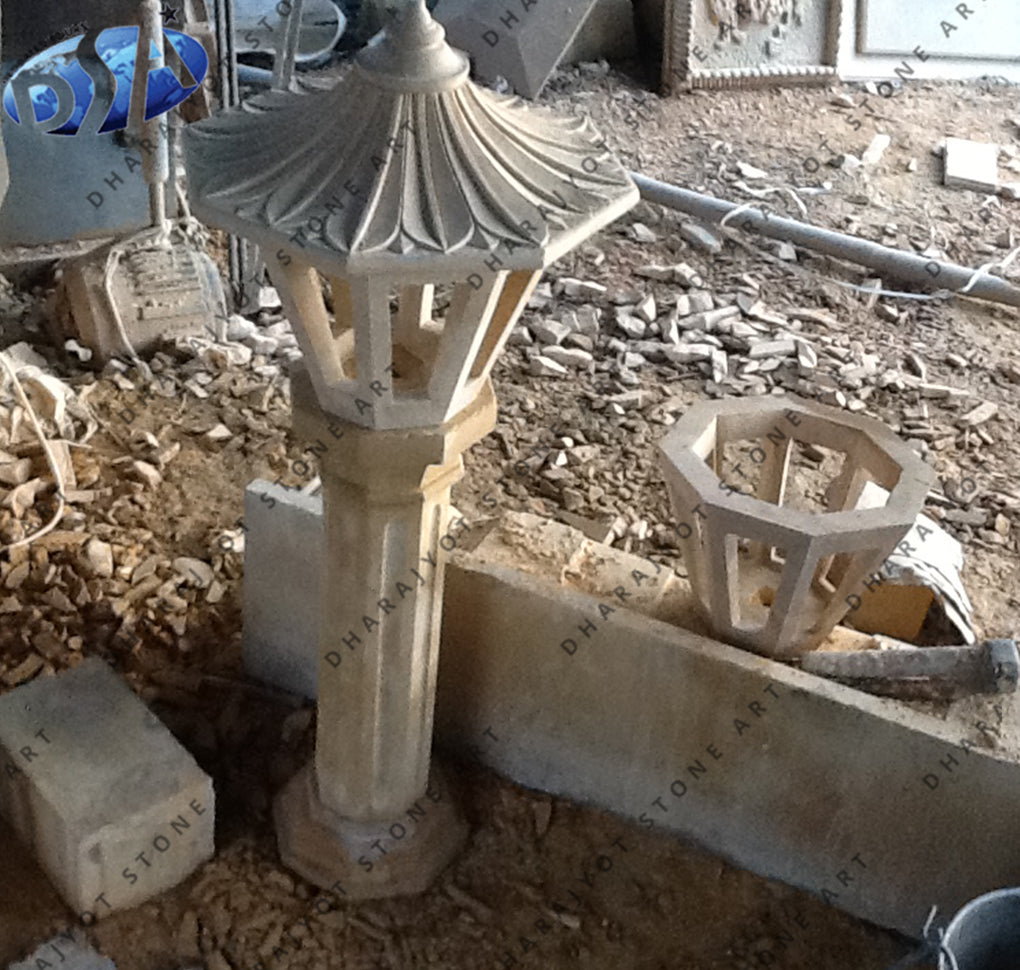 Outdoor Natural Stone Decoration Garden Lamp