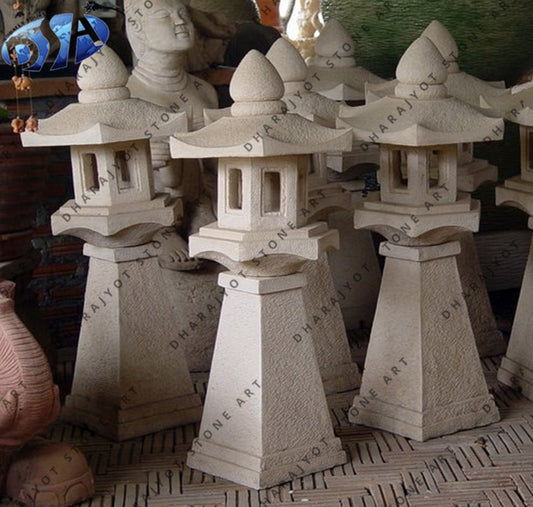 Japanese Stone Pagoda Lantern