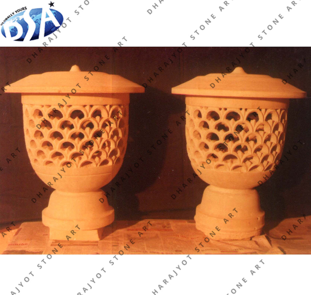 Yellow Sandstone Small Lamps