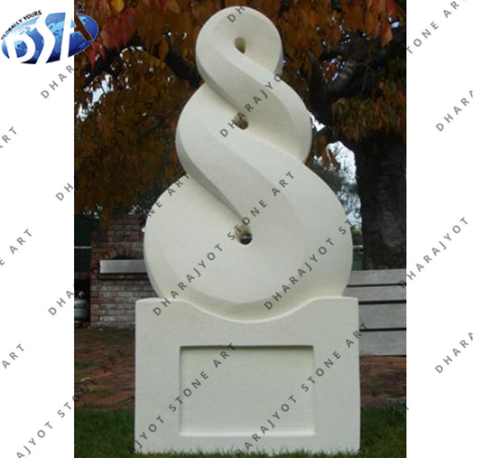 Outdoor White Marble Garden Modern Art