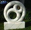 White Marble Stone Garden Sculpture Modern Art