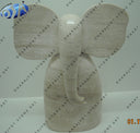 Outdoor Garden Natural Stone Marble Ganesh Statue Modern Art