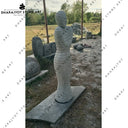 Hand-Carved Striped Natural Stone Outdoor Decorative Modern Art