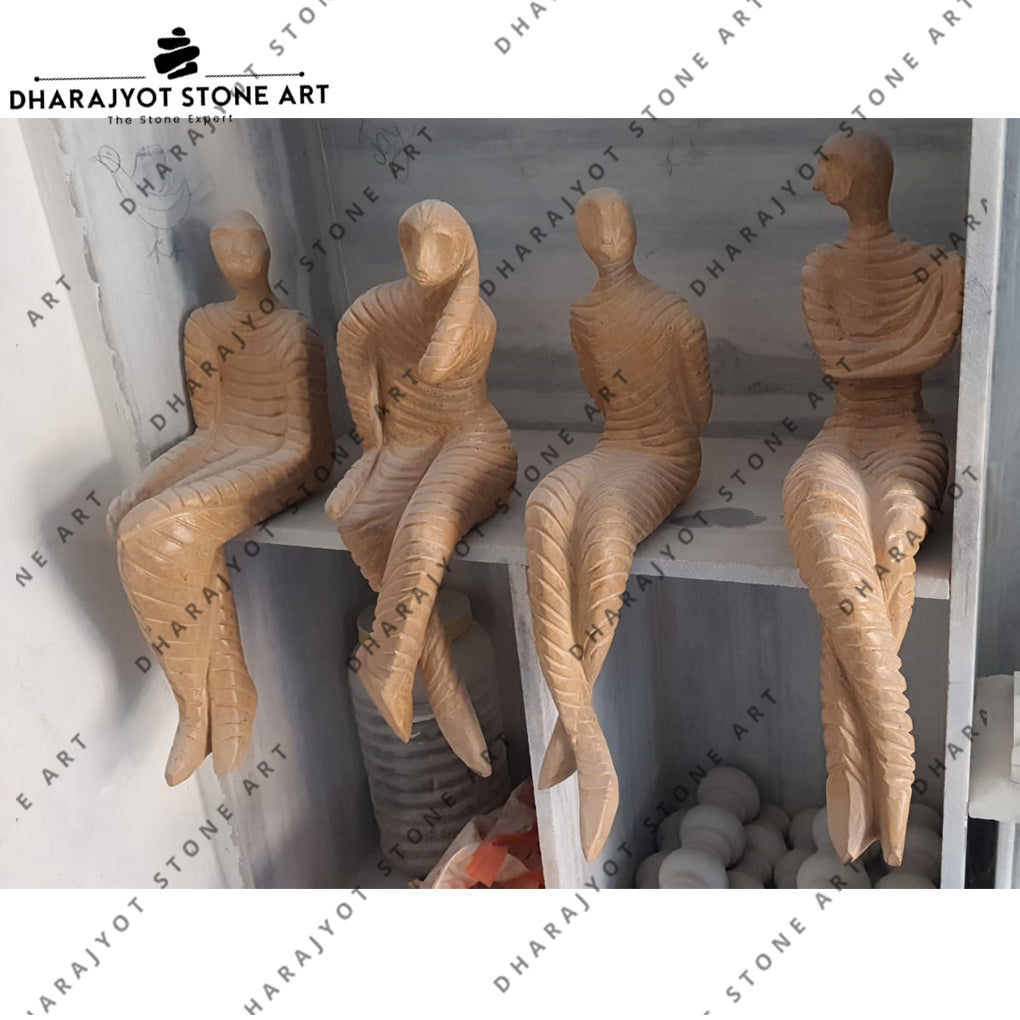 Home Décor Hand-Carved Modern Stone Art Sculpture