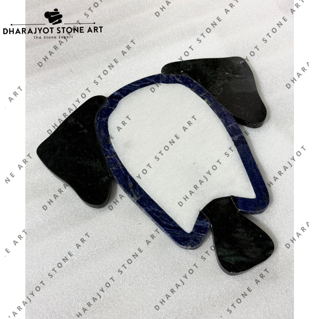 Handcrafted Blue Sodalite Turtle Wall Art