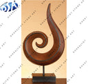 Red Stone Modern Sculpture