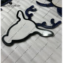 Elegant Handmade Blue Natural Stone Deer Design Artwork