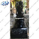Carved Black Granite Monument
