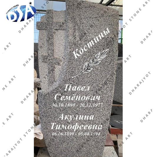 Carving Headstone Granite Memorials for Grave Monument