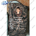 Granite Headstone Carved Black Monument