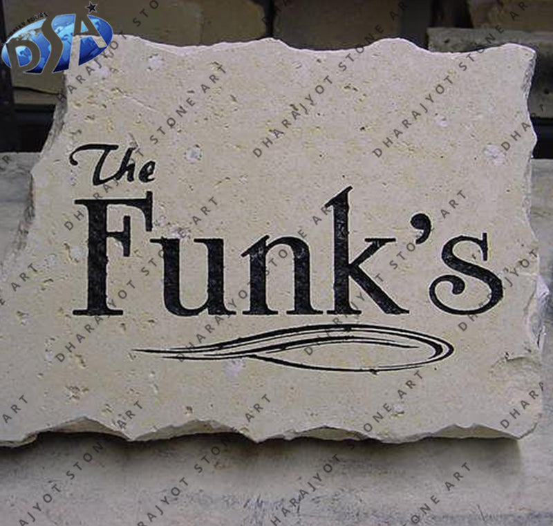 Sandstone Carving Work Name Plate