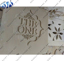 Flower Style Natural Sandstone Nameplate