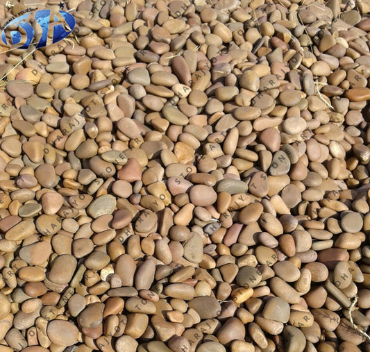Decorative Garden Stones Brown Color Natural Pebbles