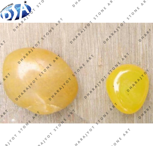 Natural Yellow Palm Stone Pebbles
