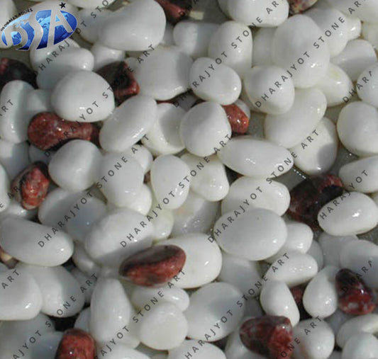 High Polished White Stone Pebbles
