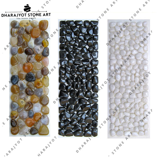 Natural Rocks Outdoor Decorative Pebbles Mosaic