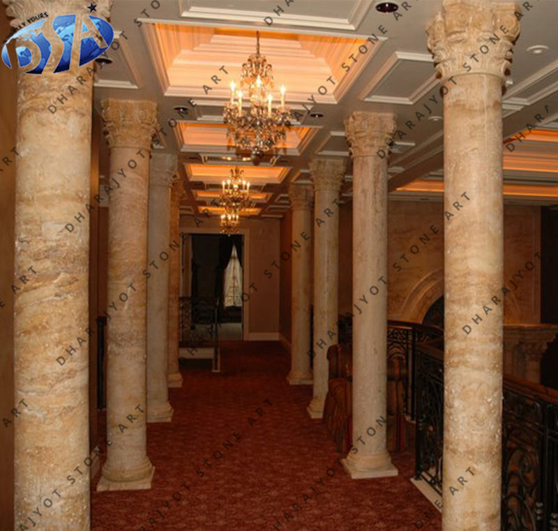 Grand Hallway Marble Column Pillar