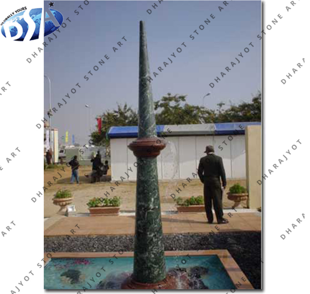 Green Marble Column Pillar