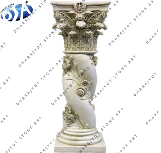 Hand Carving Granite Column Piller