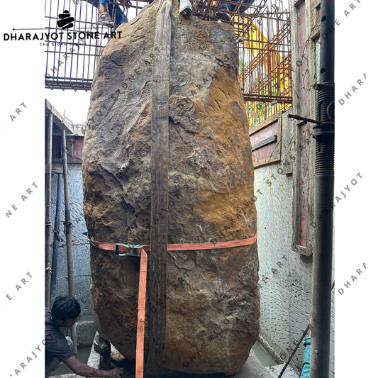 Bold Oversized Natural Stone Pillar